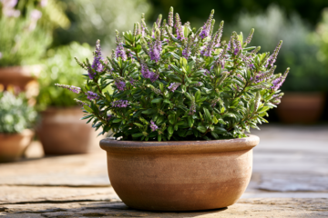 Shrubs in containers