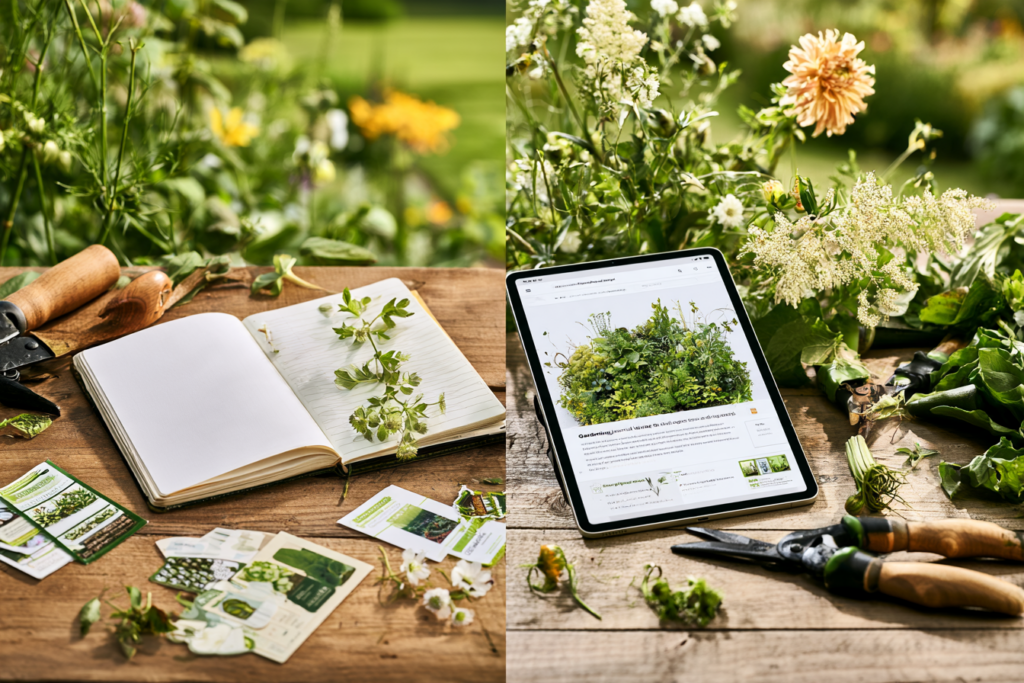 Gardening journal
